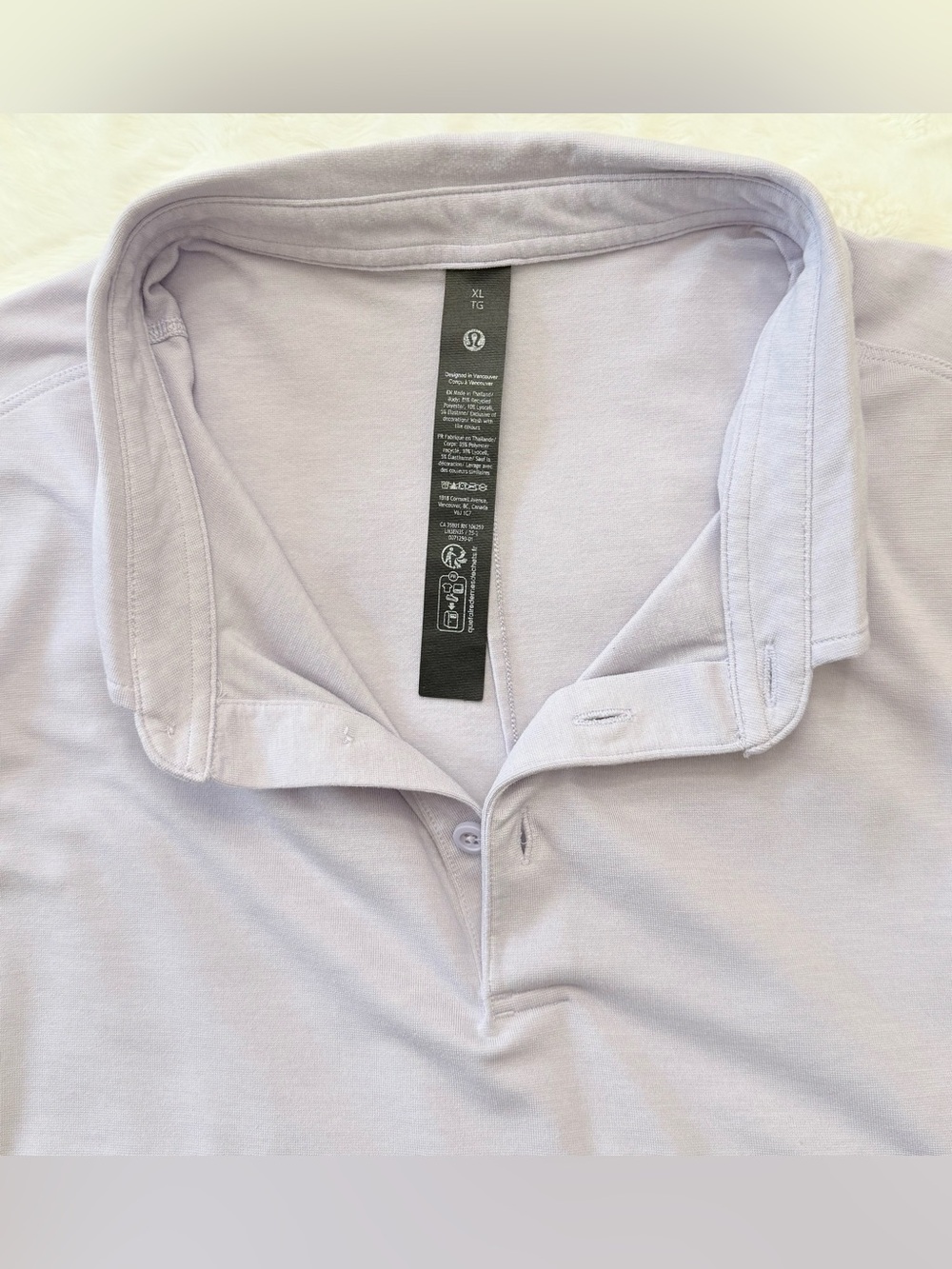 Lululemon Evolution Polo Shirt Lavender
Lilac Men's Size XL - Picture 9 of 10